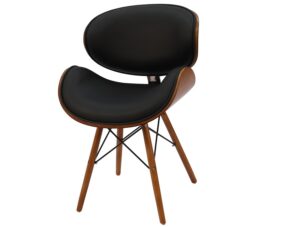 Retro Style DSW Faux Eiffel Dining Office Chair Walnut Finish