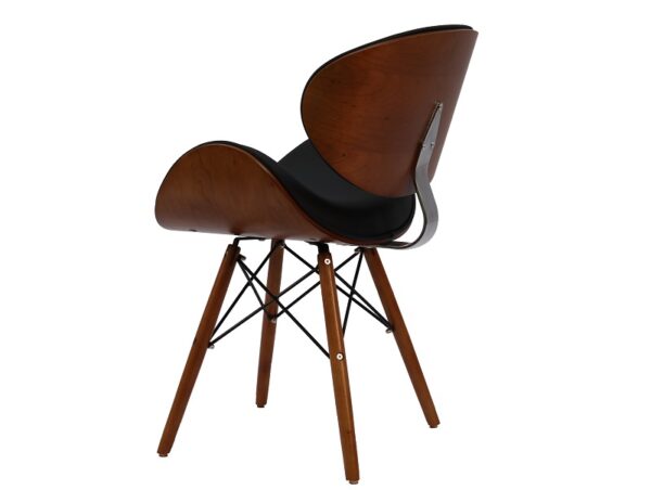 Retro Style DSW Faux Eiffel Dining Office Chair Walnut Finish - Image 10