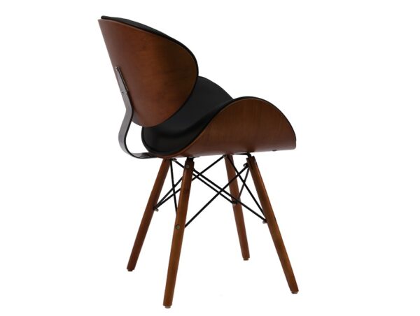 Retro Style DSW Faux Eiffel Dining Office Chair Walnut Finish - Image 11