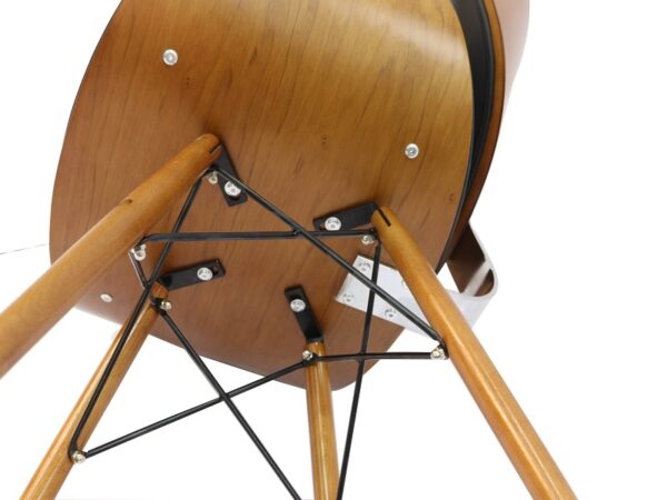 Retro Style DSW Faux Eiffel Dining Office Chair Walnut Finish - Image 4