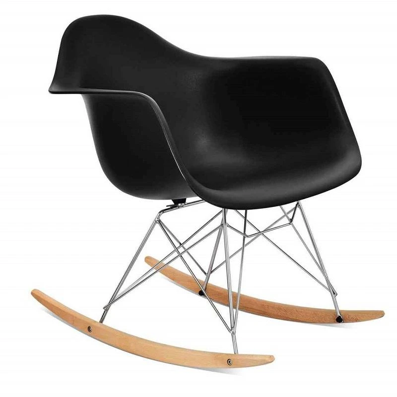 Eames Style Rocking Chair RAR Black NH601