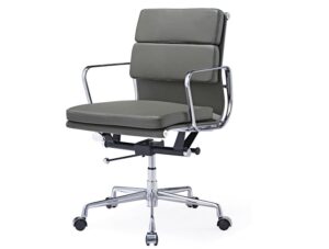 Eames Style EA217 – Low Back Soft Pad – Dark Grey Office Chair