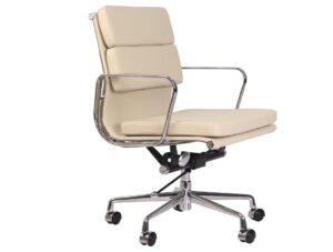 Eames Style EA217 – Low Back Soft Pad – Office Chair – Cream