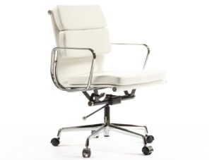 Eames Style EA217 – Low Back Soft Pad -White Office Chair
