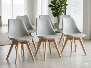 Tulip dining chairs, set of 6 tulip dining chairs