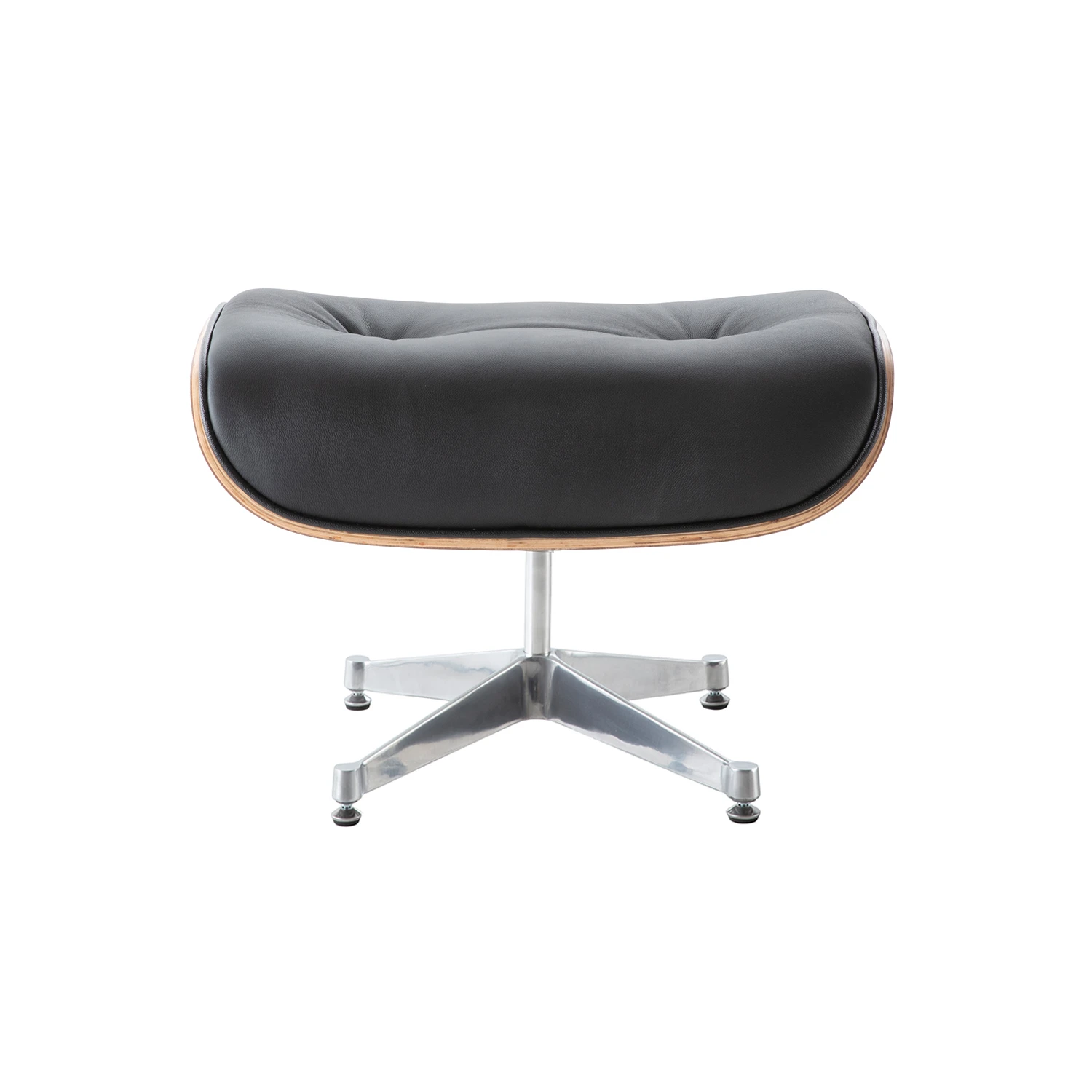 Charles Eames Lounge Chair And Ottoman Replica – Black – Rose Wood – Chrome Base NH310 - Image 7