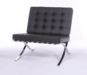 Premium Barcelona Chair Dark Grey – Mies Van Der Rohe Replica NH209