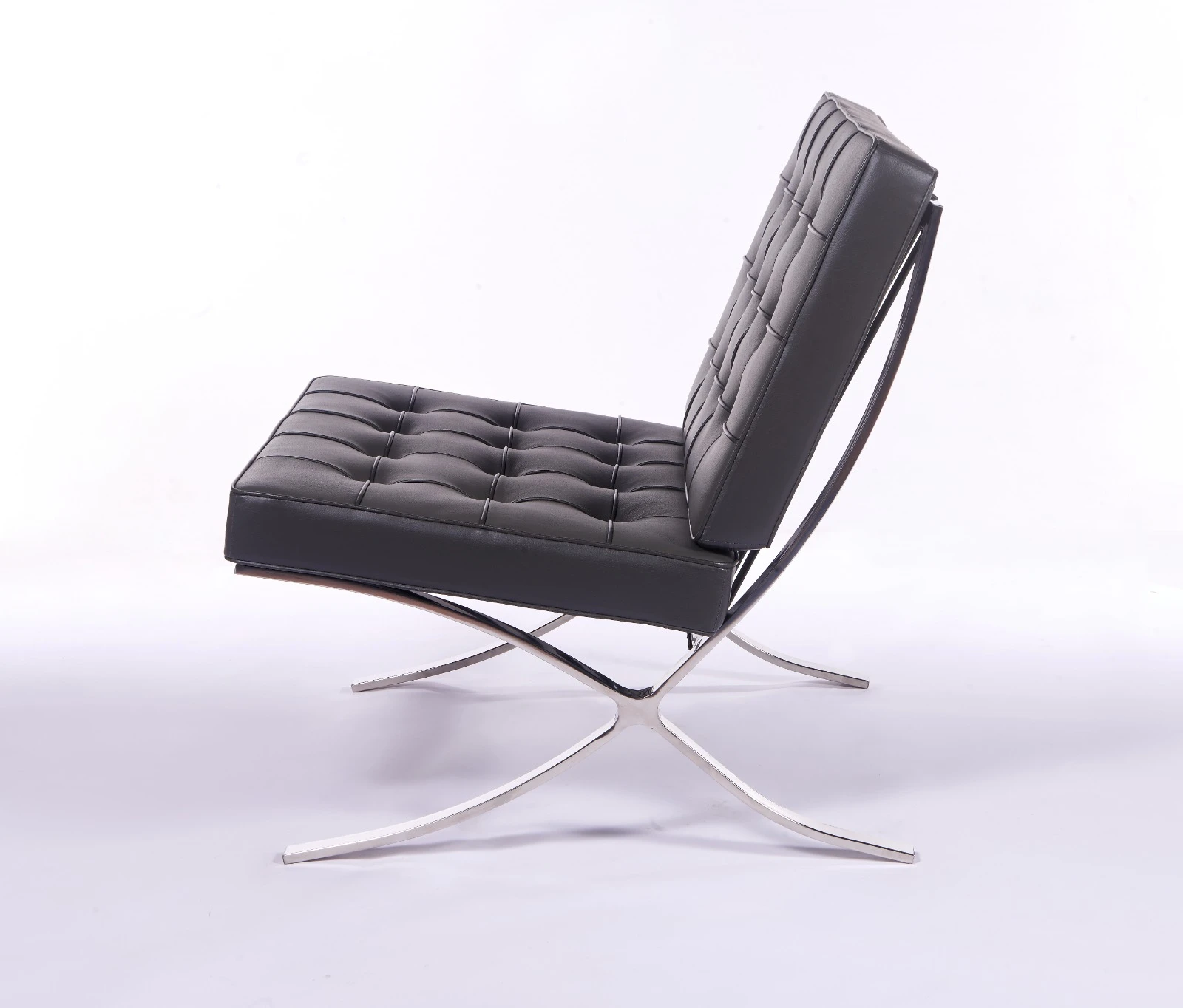Premium Barcelona Chair Dark Grey – Mies Van Der Rohe Replica NH209 - Image 3