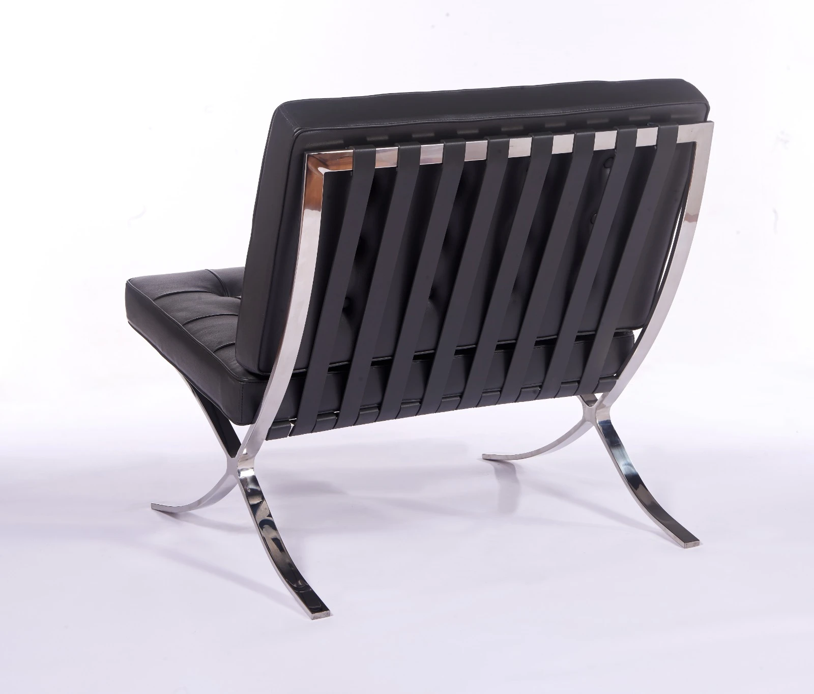 Premium Barcelona Chair Dark Grey – Mies Van Der Rohe Replica NH209 - Image 4