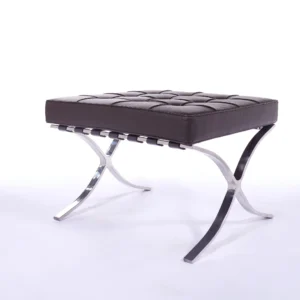 Premium Barcelona Ottoman Chocolate Brown – Mies Van Der Rohe Replica NH215