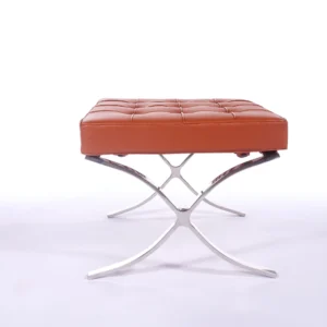 Premium Barcelona Ottoman – Tan Brown – Mies Van Der Rohe Replica – NH217