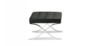 Premium Barcelona Ottoman Black – Mies Van Der Rohe Replica NH208