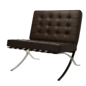 Premium Barcelona Chair Chocolate Brown – Mies Van Der Rohe Replica NH205